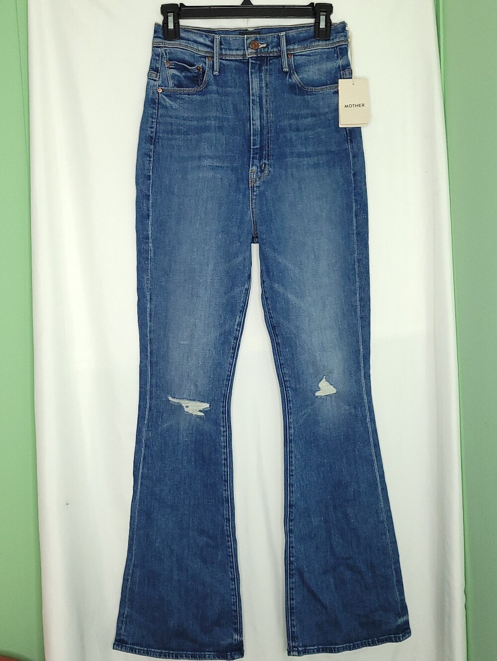 MOTHER The Tippy Top Cruiser Sneak High Rise Flare Leg Jeans Size 29 (NWT)